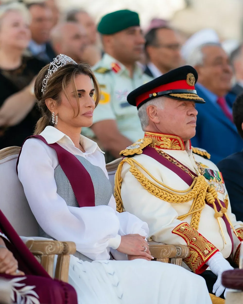 Королева Рания и король Абдалла II
