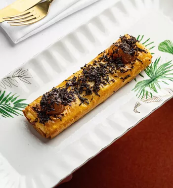 Саганаки с инжиром и трюфелем