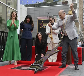 Кристина Риччи на Голливудской Аллее славы