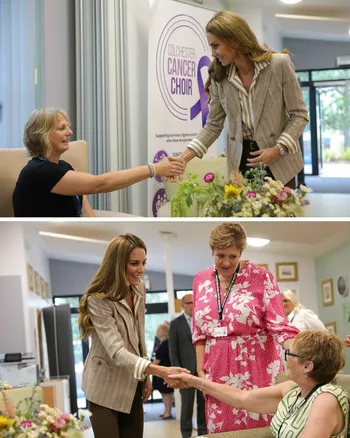 Кейт Миддлтон на встрече с пациентами