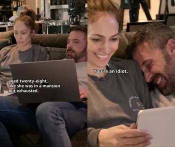 Кадры из последнего поста Лопес с Беном Аффлеком