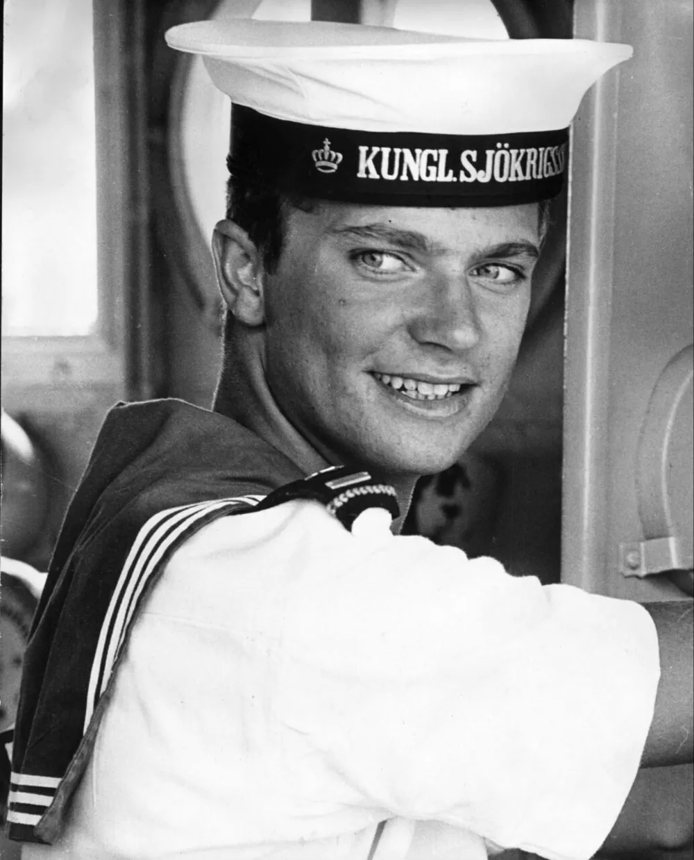 Карл Густав во время службы во флоте в 1967 году