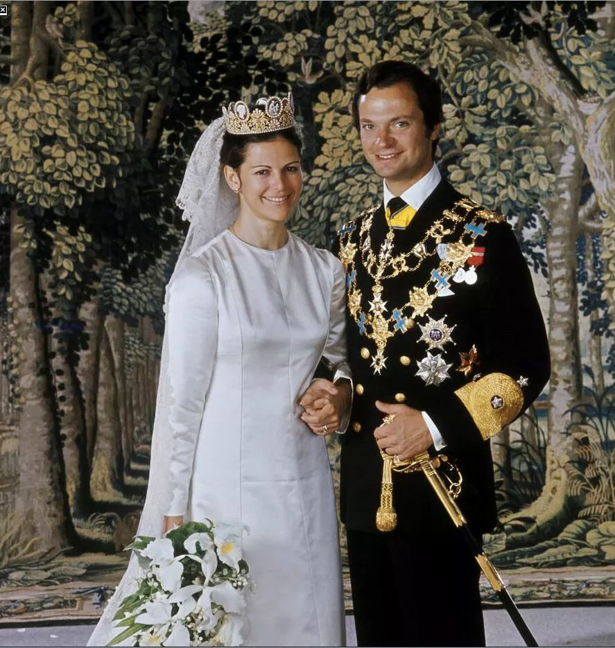 19 июня 1976 года Карл ХVI Густав и Сильвия Зоммерлат обвенчались в Стокгольмском соборе