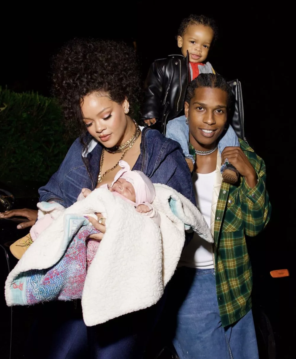 Рианна и A$AP Rocky с детьми
