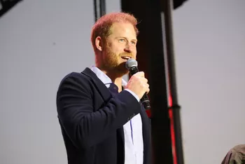 Принц Гарри во время своего выступления