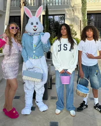 Мэрайя с детьми