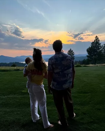 Кэтрин с мужем и сыном