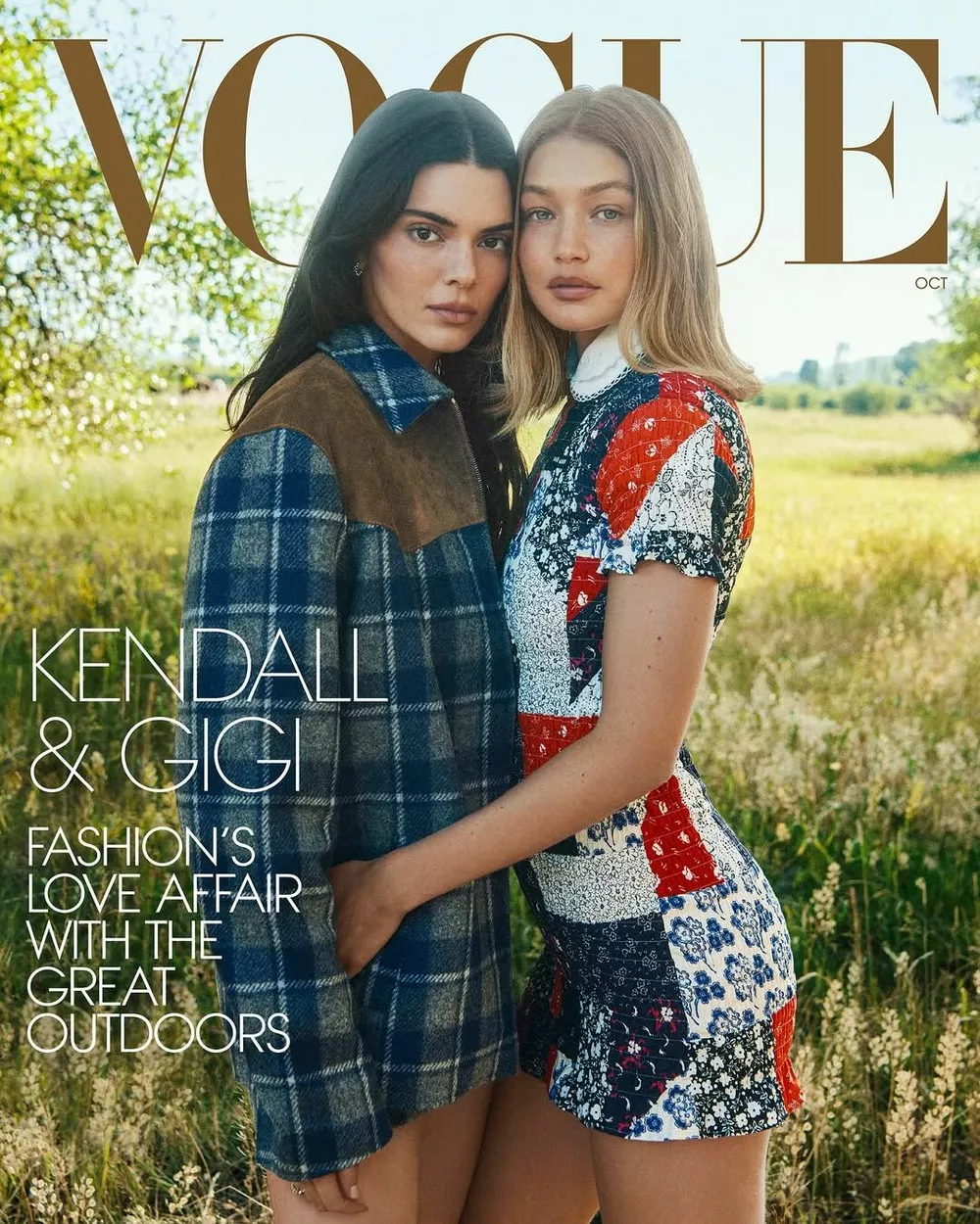 Кендалл и Джиджи на обложке Vogue