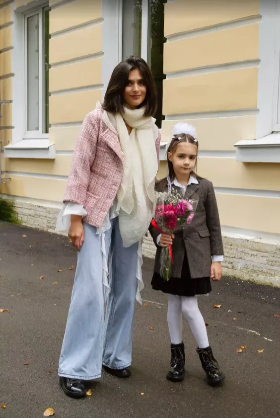 Женя Любич с дочерью Аней