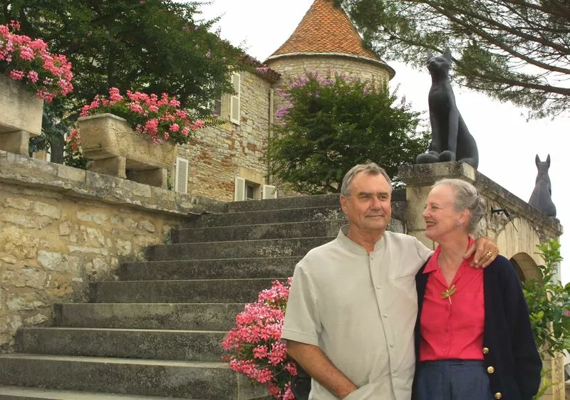 Хенрик и Маргрете в своем французском замке Шато де Кайе