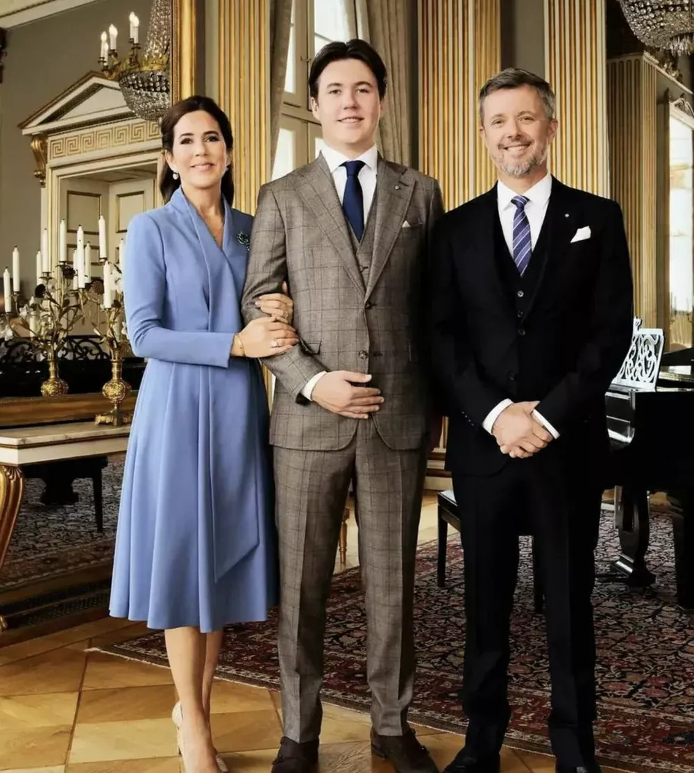 Принц Кристиан с родителями