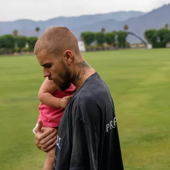 Джастин Бибер с сыном