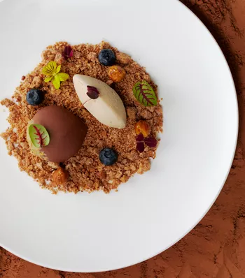 Фундучное кремю с меренгой 