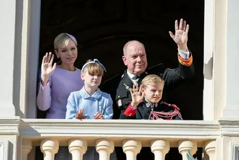 Принцесса Шарлен с семьей