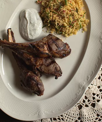 Каре ягненка с кускусом