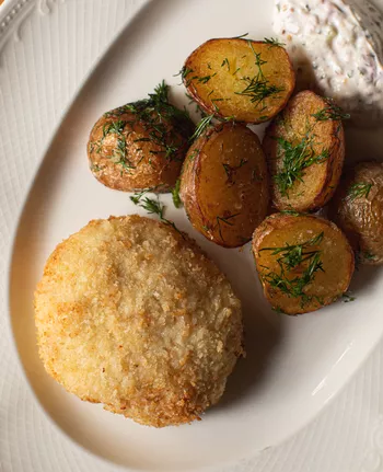 Щучья котлета с картофелем по-деревенски