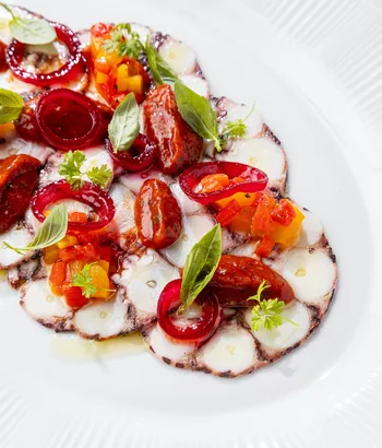 Карпаччо из марокканского осьминога