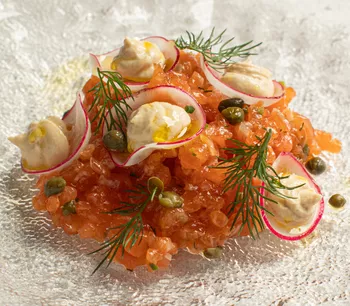 Тартар из лосося