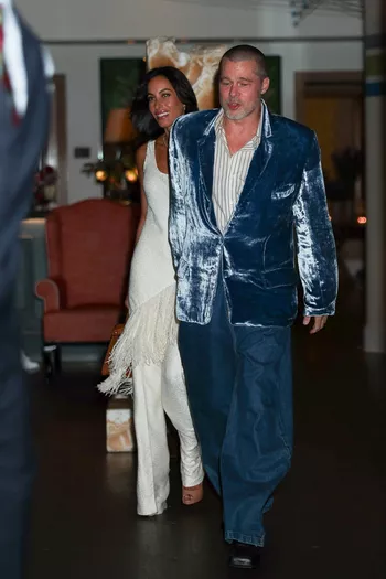 Инес де Рамон и Брэд Питт