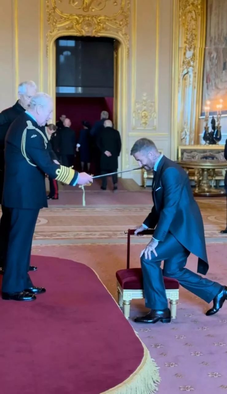 Карл III и Дэвид Бекхэм