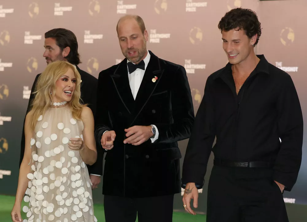 Принц Уильям встретился с Шоном Мендесом и Кайли Миноуг