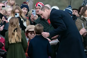 Принц Уильям с детьми