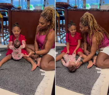 Серена Уильямс с дочерьми