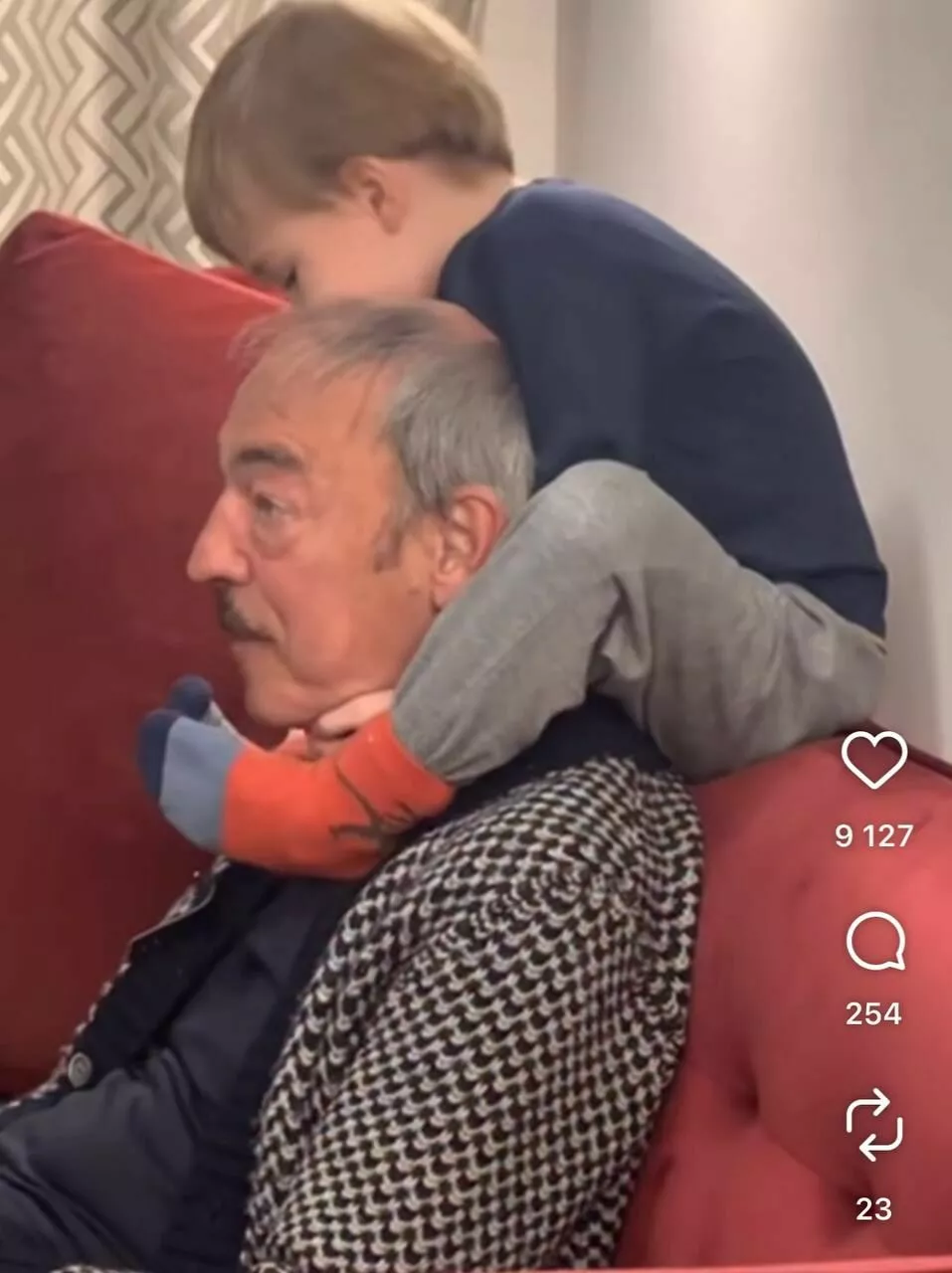 Михаил Боярский с внуком