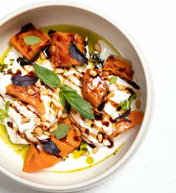 Буррата с тыквой