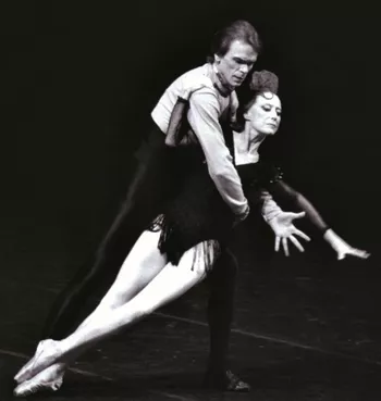 Михаил Логвинов. Сцена из спектакля. Плисецкая М.М.,Барыкин В.Н.