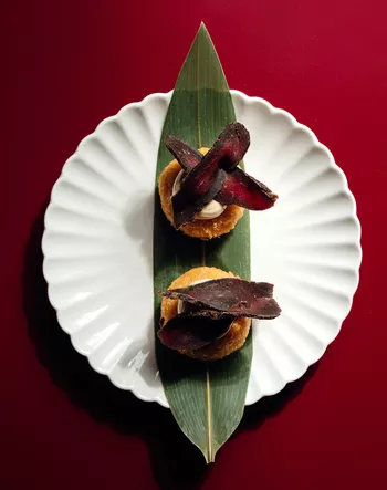 Крокет из чечевицы с мысом Билтонг