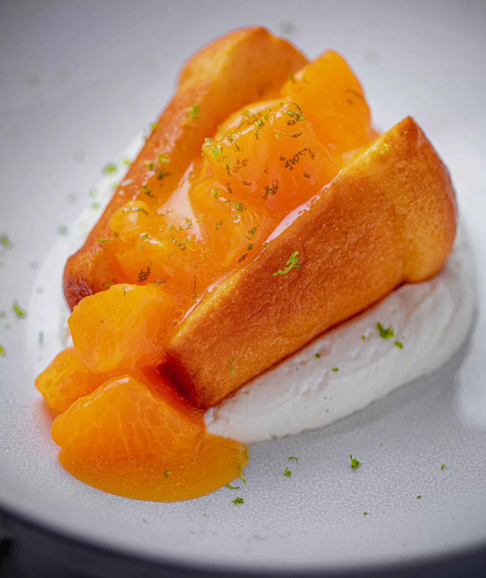 Ромовая баба с мандаринами