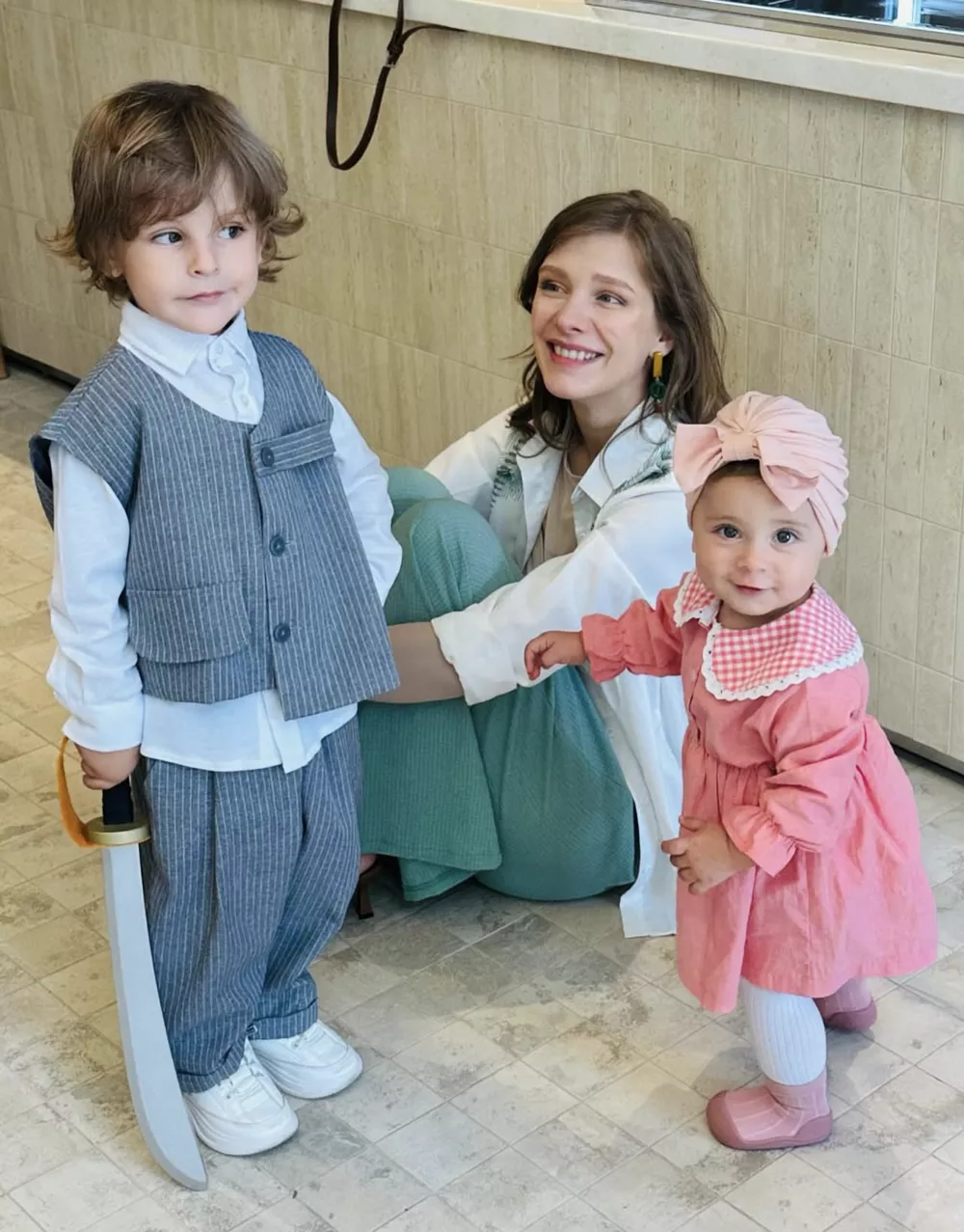 Лиза с детьми