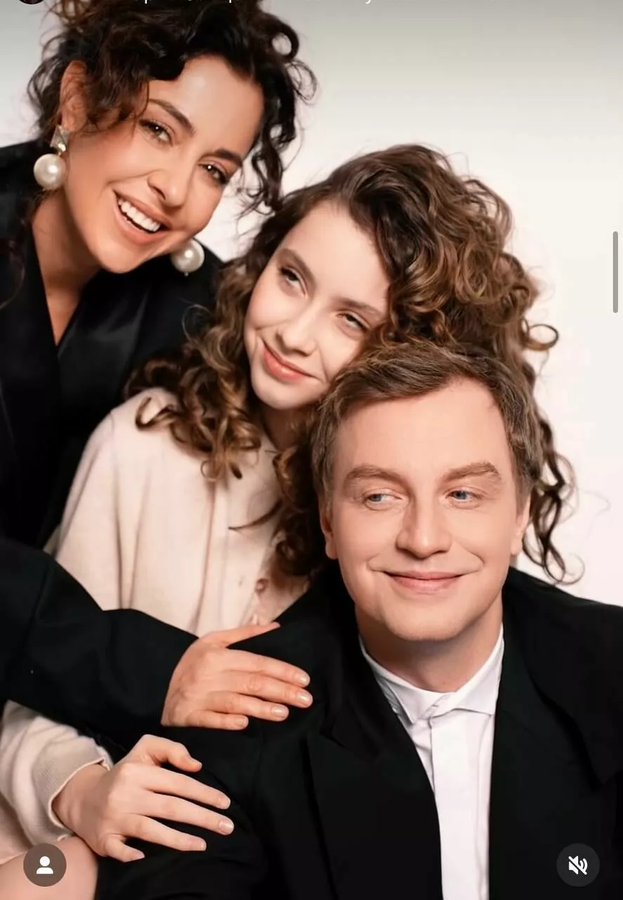 Мария Зайцева и Алексей Гоман с дочкой