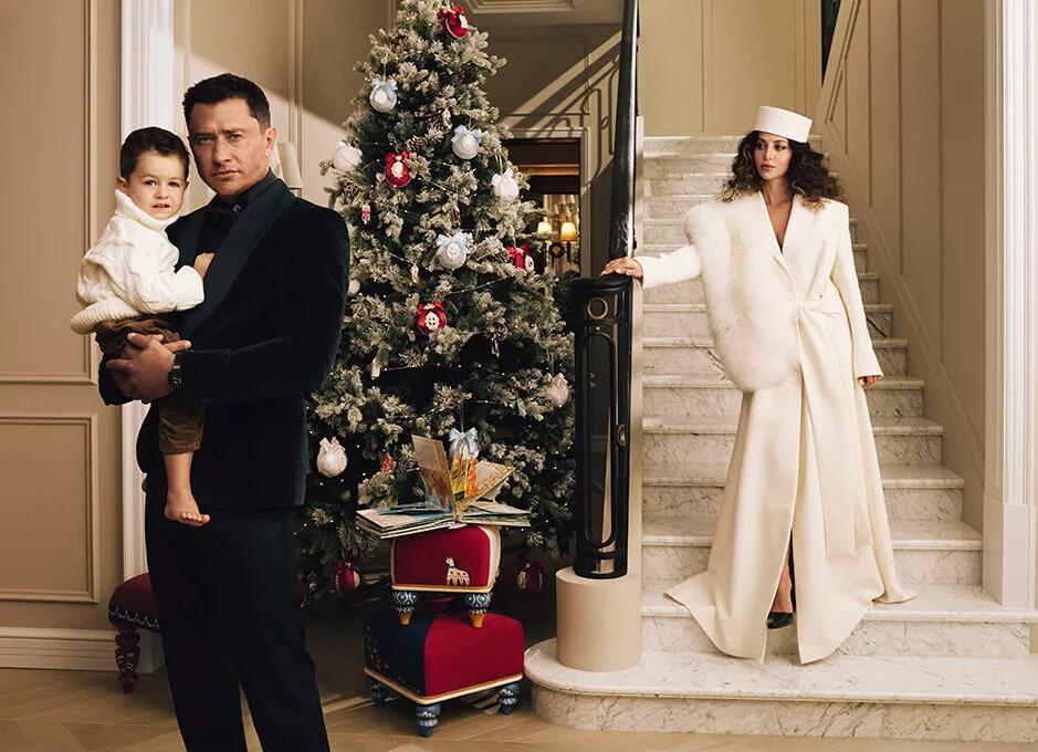 Эксклюзив: Павел и Зепюр Прилучные в первой семейной съемке с сыном Микаэлем