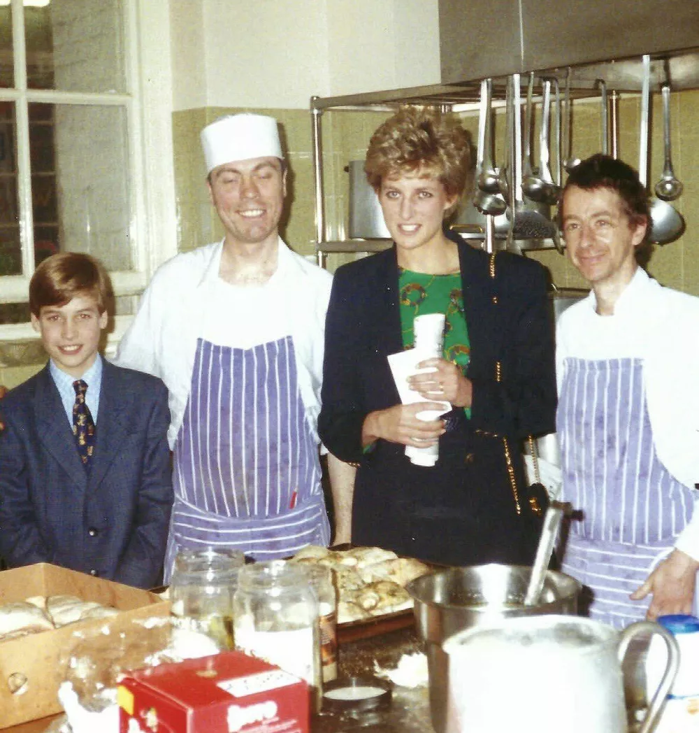 Принцесса Диана вместе с юным принцем Уильямом