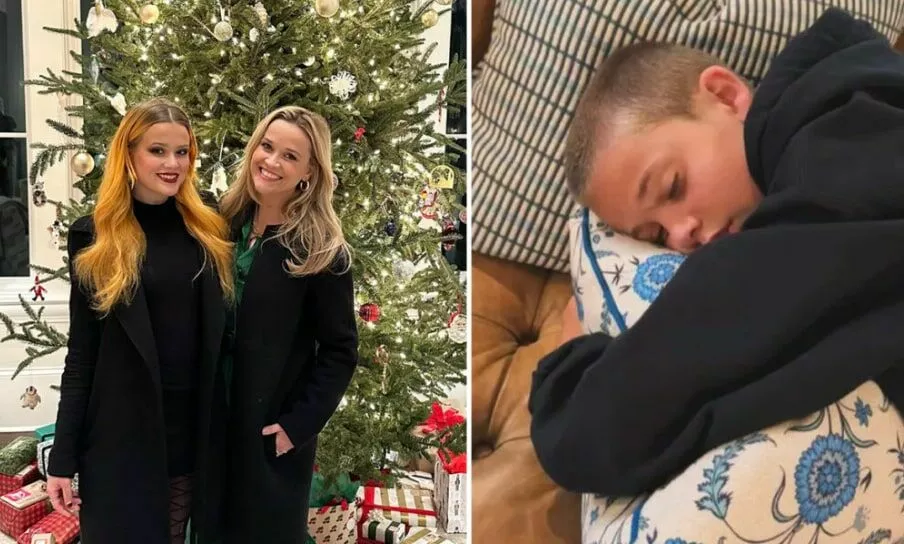 Риз Уизерспун с детьми