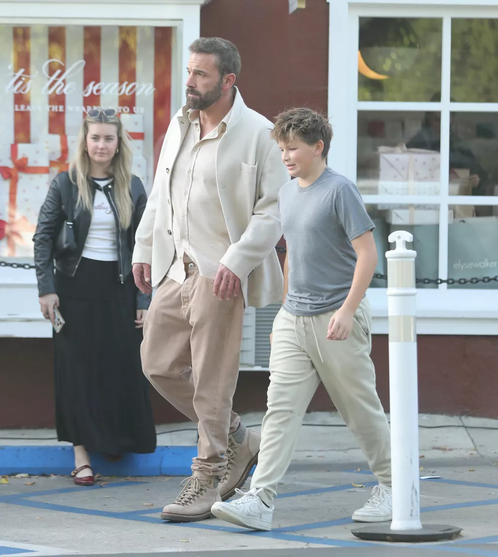 Аффлек с сыном