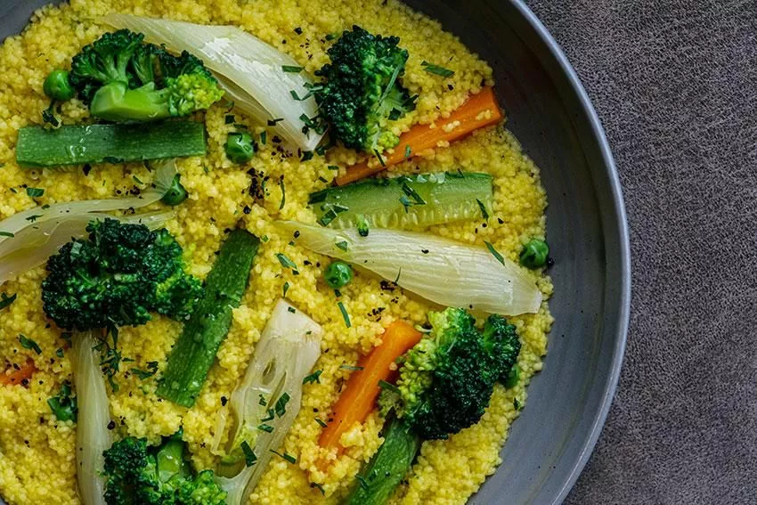 Кускус с фенхелем и овощами