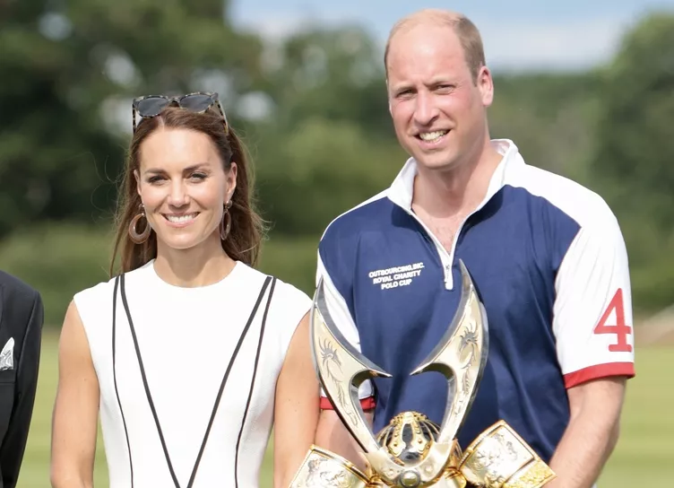 Like Meghan and Harry: Kate Middleton and Prince William publicly kissed at a polo game