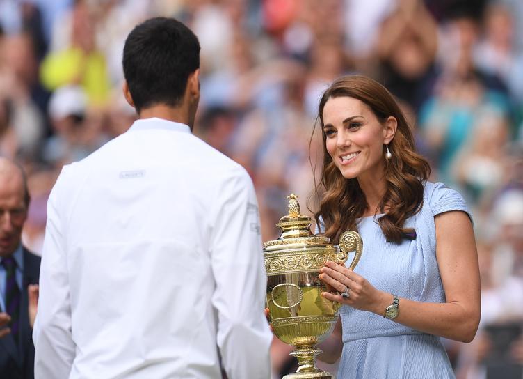 Kate Middleton and Prince William congratulated Novak Djokovic on his seventh Wimbledon victory