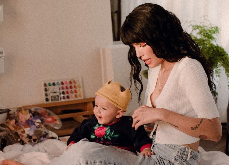 Singer Halsey showed her son’s face for the first time on his birthday