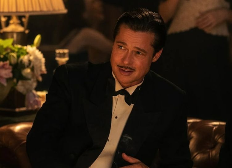 Brad Pitt, Margot Robbie and Tobey Maguire in Babylon