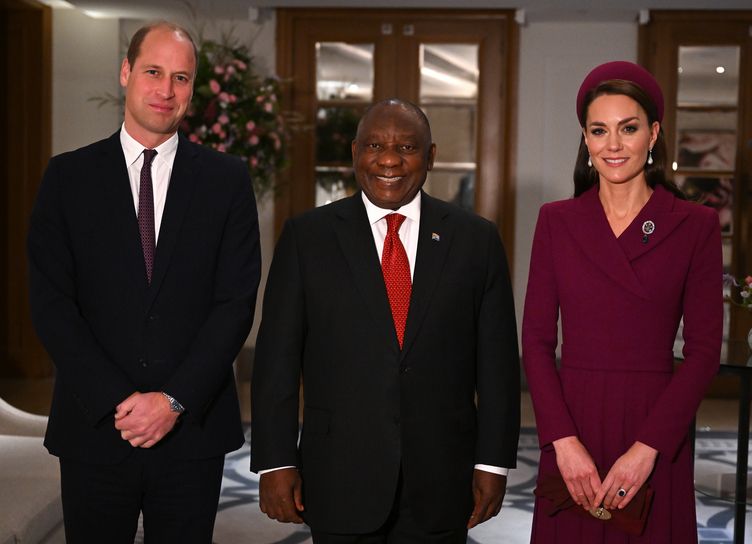 Кейт Миддлтон и принц Уильям, Карл III и королева-консорт Камилла приняли президента ЮАР в Лондоне