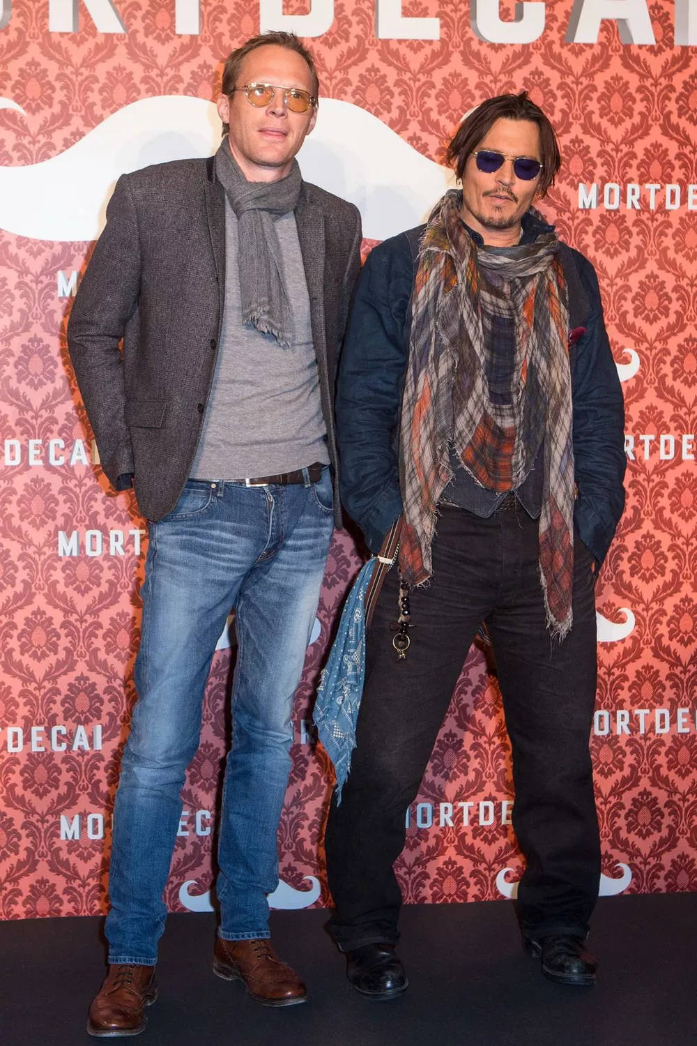 Пол Беттани и Джонни Депп, январь 2015 года
