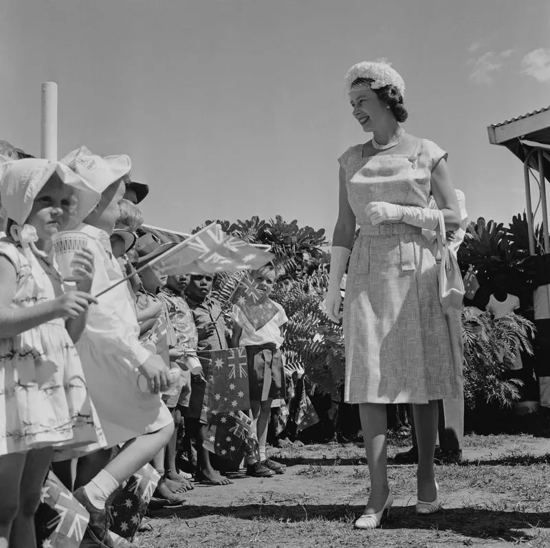 Королева Елизавета в Австралии в 1963 году