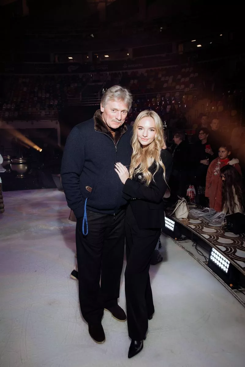 Дмитрий Песков с дочерью Елизаветой
