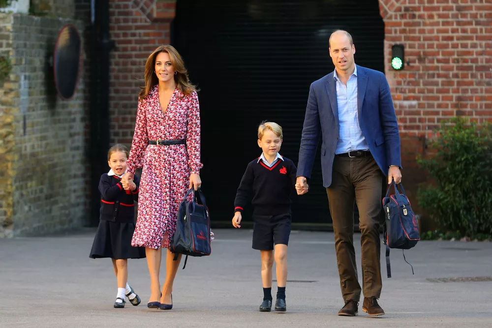 Принцесса Шарлотта, Кейт Миддлтон, принц Джордж и принц Уильям, 2019 год