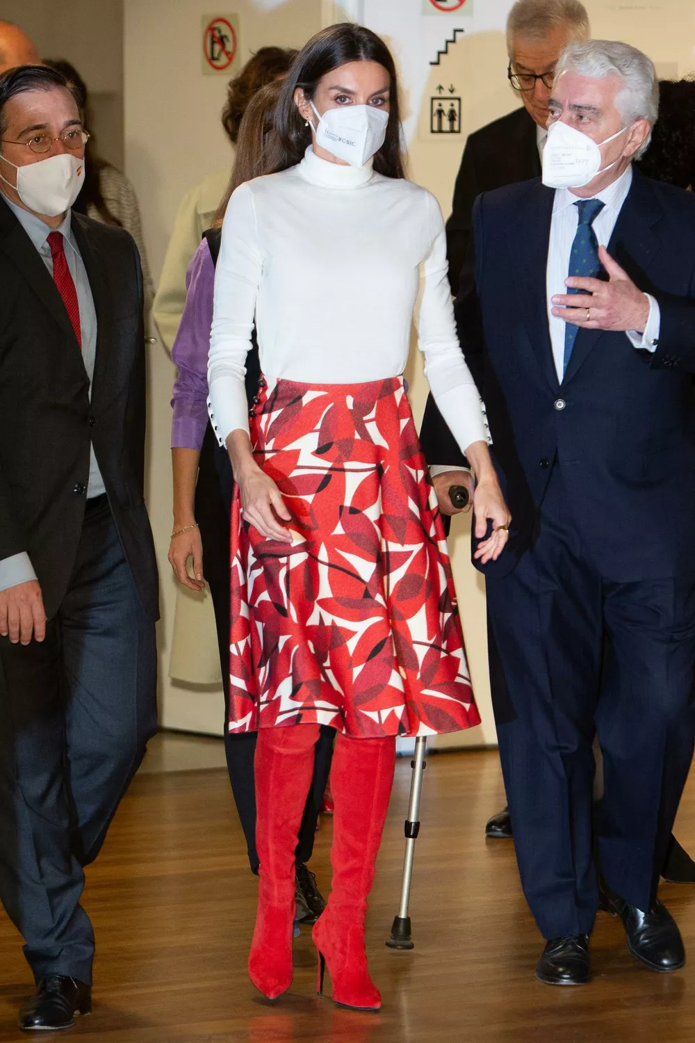 Королева Летиция и Президент ЮНИСЕФ Испании Густаво Суарес