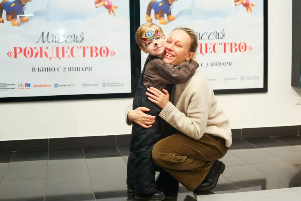 Ольга Ломоносова с сыном